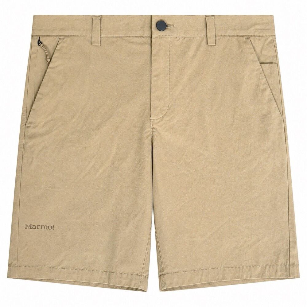 Marmot Shorts Mens 32 Tan Arch Rock 8” Hiking Nylon Stretch Camp Gorpcore